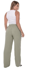 Calça Pantalona Feminina Cintura Alta