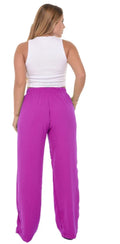 Calça Pantalona Feminina Cintura Alta