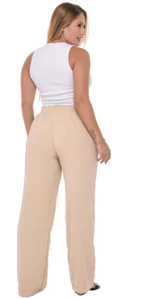 Calça Pantalona Feminina Cintura Alta